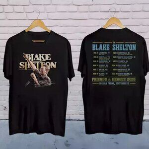 Blake Shelton Country Music, 2025 Blake Shelton Friends and Heroes Tour T-Shirt
